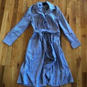 J Crew striped shirt dress